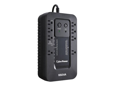 CyberPower Ecologic Series 550VA UPS, 8-Outlets, Black (EC550G)