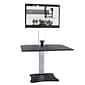 Victor Technology 28" W High Rise™ Electric Single Monitor Standing Desk, Laminate Wood (DC400)