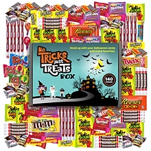 No Tricks, Just Treats Halloween Snack Box, 140/Box (700-00084)