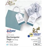 Avery 3.5 Blank Price & Merchandise Tag, White, 96/Pack (22802)