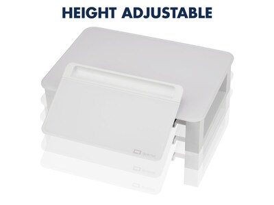 Quartet Adjustable Riser with Dry-Erase Board, White (Q090GMRW01)