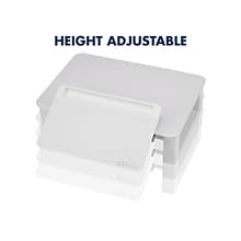 Quartet Adjustable Riser with Dry-Erase Board, White (Q090GMRW01)
