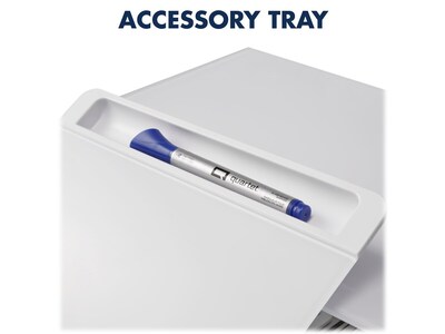 Quartet Adjustable Riser with Dry-Erase Board, White (Q090GMRW01)