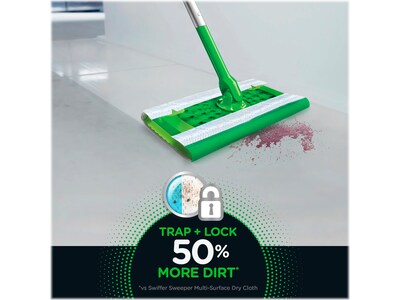 Swiffer Sweeper TRAP + LOCK Heavy Duty Wet Mop Refill Cloth, Fresh Scent, 20/Pack (80342975)