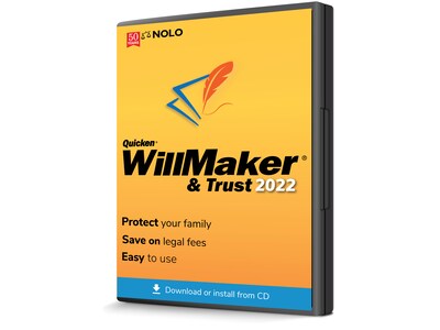Quicken WillMaker & Trust 2022 for 1 User, Windows, Download (ESD-WM22)