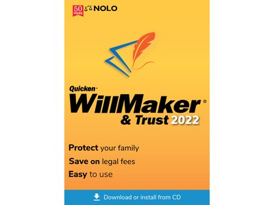Quicken WillMaker & Trust 2022 for 1 User, Mac OS X, Download (ESD-WMM2)