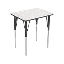 MooreCo Essentials Economy 26 Student Desk, Gray Nebula (91673)