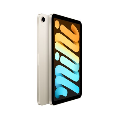 Apple iPad mini 8.3" Tablet, 64GB, WiFi + Cellular, 6th Generation, Starlight (MK8C3LL/A)