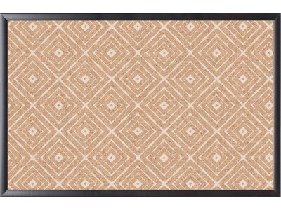 U Brands Fashion Cork Bulletin Board, Black Frame, 3 x 2 (2884U00-01)