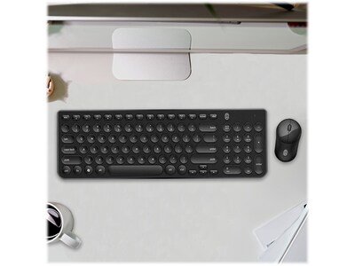 OTM Essentials Pro Wireless Keyboard & Optical Mouse Combo, Black (ROB-B3WBK)