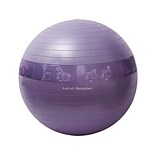 Mind Reader Yoga Exercise Ball, 25.59 Dia., Purple (XBALL65-PUR)