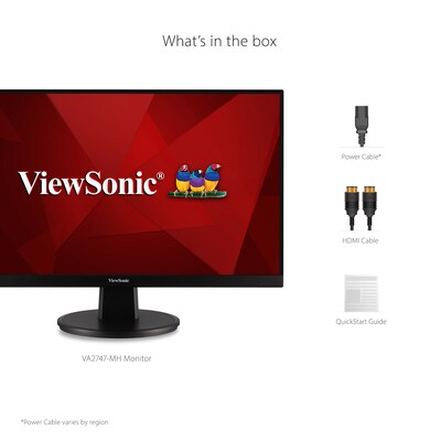 ViewSonic 27" 100Hz LED Monitor, Black (VA2747-MH)