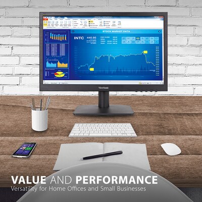 ViewSonic 19 WXGA LED Monitor, Black (VA1903H)