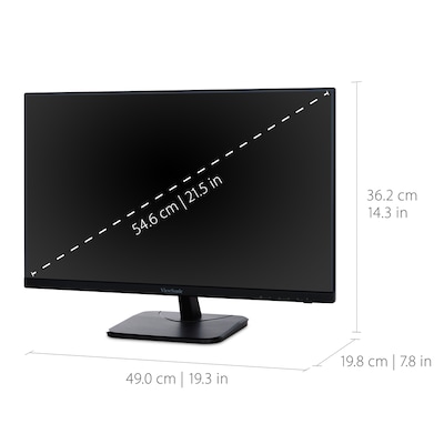 ViewSonic 22" LED Monitor, Black (VA2256-MHD)