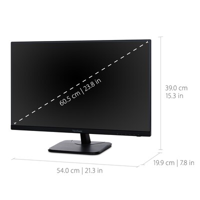 ViewSonic 24" 100 Hz LED Business Monitor, Black (VA2456-MHD)