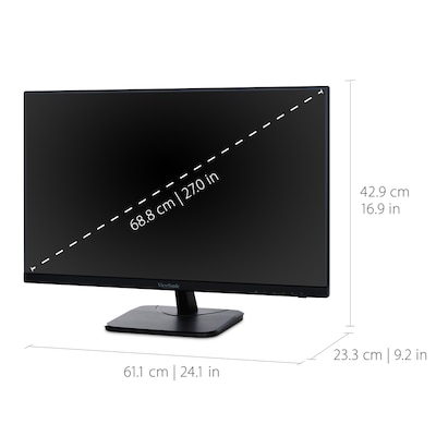 ViewSonic 27" 1080p IPS LED Monitor, Black (VA2756-MHD)