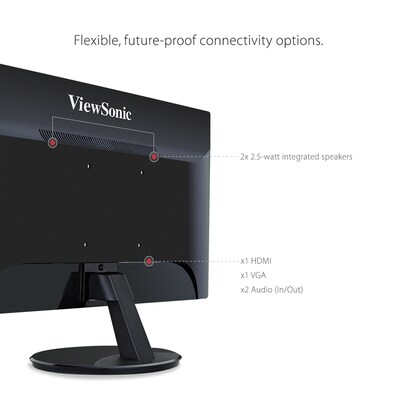 ViewSonic 27" 100Hz LCD Monitor, Black (VA2759-SMH)