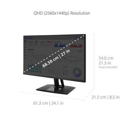 ViewSonic ColorPro 27" 60Hz LED Monitor, Black (VP2756-2K)