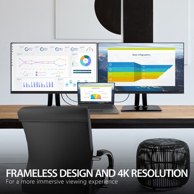 ViewSonic ColorPro 27" 4K Ultra HD 60Hz LED Monitor, Black (VP2756-4K)