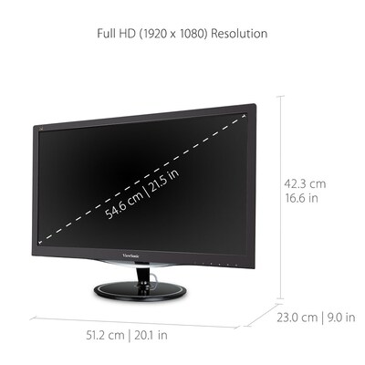 ViewSonic VX2257-MHD 22" LED Monitor, Black