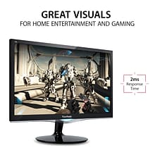 ViewSonic 24 60 Hz LCD Monitor, Black (VX2452MH)