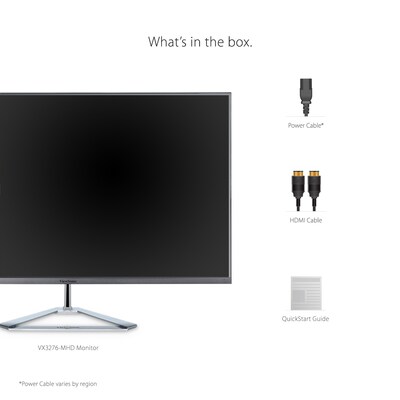 ViewSonic 32" 75Hz LCD Monitor, Silver/Black (VX3276-MHD)