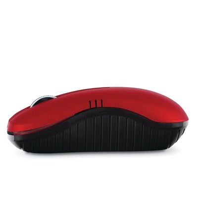 Verbatim Commuter Series Wireless Notebook Optical Mouse, Matte Red (99767)