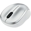 Silent Wireless Blue LED Mouse, Silver (99777)