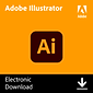 Adobe Illustrator Vector Graphic Design App for Windows and Mac, 1 User, 1-Year Subscription, Digital Download