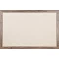 U Brands Linen Bulletin Board, Wood Frame, 3 x 2 (4891U00-01)