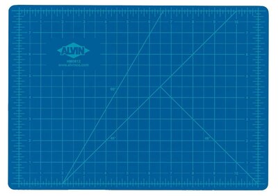 Blue/Gray Self-Healing Hobby Mat - 18 x 24