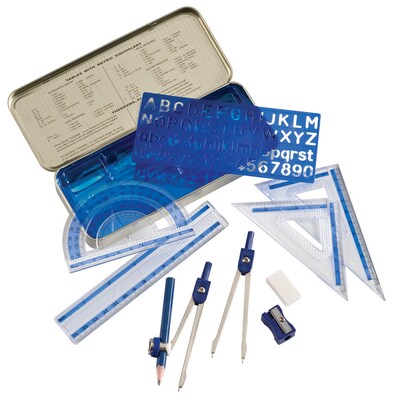 Alvin 10-Piece Mathematical Instrument Set