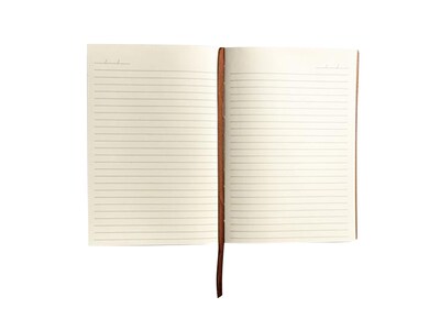 Denik Samantha Journal, 5.8" x 8.3", College Ruled, Orange/Cream, 144 Pages (AHBC508L)