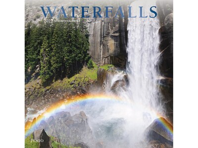 2022 Plato Waterfalls 12 x 12 Monthly Wall Calendar (9781975440138)