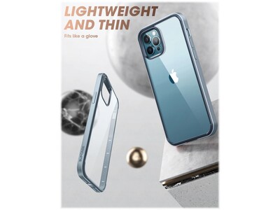 SUPCASE Unicorn Beetle Blue Edge Clear Bumper Case for iPhone 13 Pro (SUP-iPhone2021Pro-6.1-Edge-Cerulean)