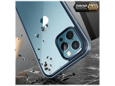 SUPCASE Unicorn Beetle Blue Edge with Screen Protector Case for iPhone 13 Pro Max (SUP-iPhone2021-6.7-EdgePro-SP-Cerulean)