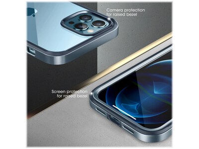 SUPCASE Unicorn Beetle Blue Edge with Screen Protector Case for iPhone 13 Pro Max (SUP-iPhone2021-6.7-EdgePro-SP-Cerulean)