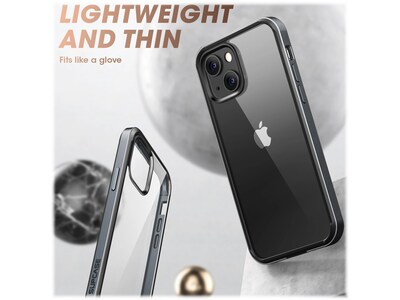 SUPCASE Unicorn Beetle Black Edge with Screen Protector Clear Case for iPhone 13 (SUP-iPhone2021-6.1-EdgePro-SP-Black)