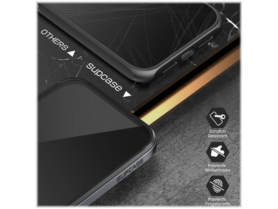 SUPCASE Unicorn Beetle Black Edge with Screen Protector Clear Case for iPhone 13 (SUP-iPhone2021-6.1-EdgePro-SP-Black)