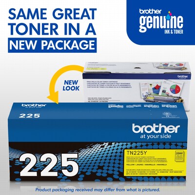 Brother TN-225 Yellow High Yield Toner Cartridge (TN225Y)
