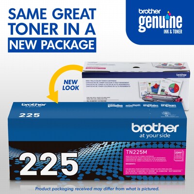 Brother TN-225 Magenta High Yield Toner Cartridge (TN225M)