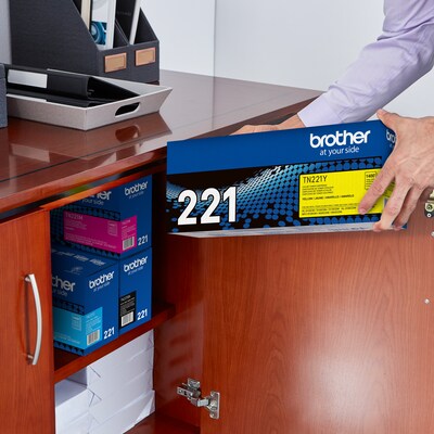 Brother TN-221 Yellow Standard Yield Toner Cartridge (TN221Y)