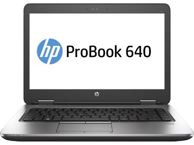 HP ProBook 640 G2 14 Refurbished Laptop, Intel i5, 8GB Memory, 256GB SSD, Windows 10 Pro