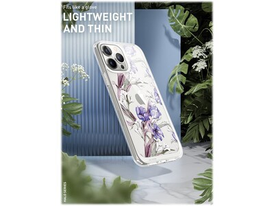 i-Blason Halo Bouquet Purple Snap Case for iPhone 13 Pro Max (iPhone2021-6.7-Halo-N)