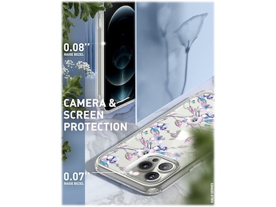i-Blason Halo Bouquet Purple Snap Case for iPhone 13 Pro Max (iPhone2021-6.7-Halo-N)