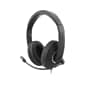 Hamilton Buhl Smart-Trek Mini Noise Canceling Stereo On Ear Headset, Black/Silver (STM2BK)