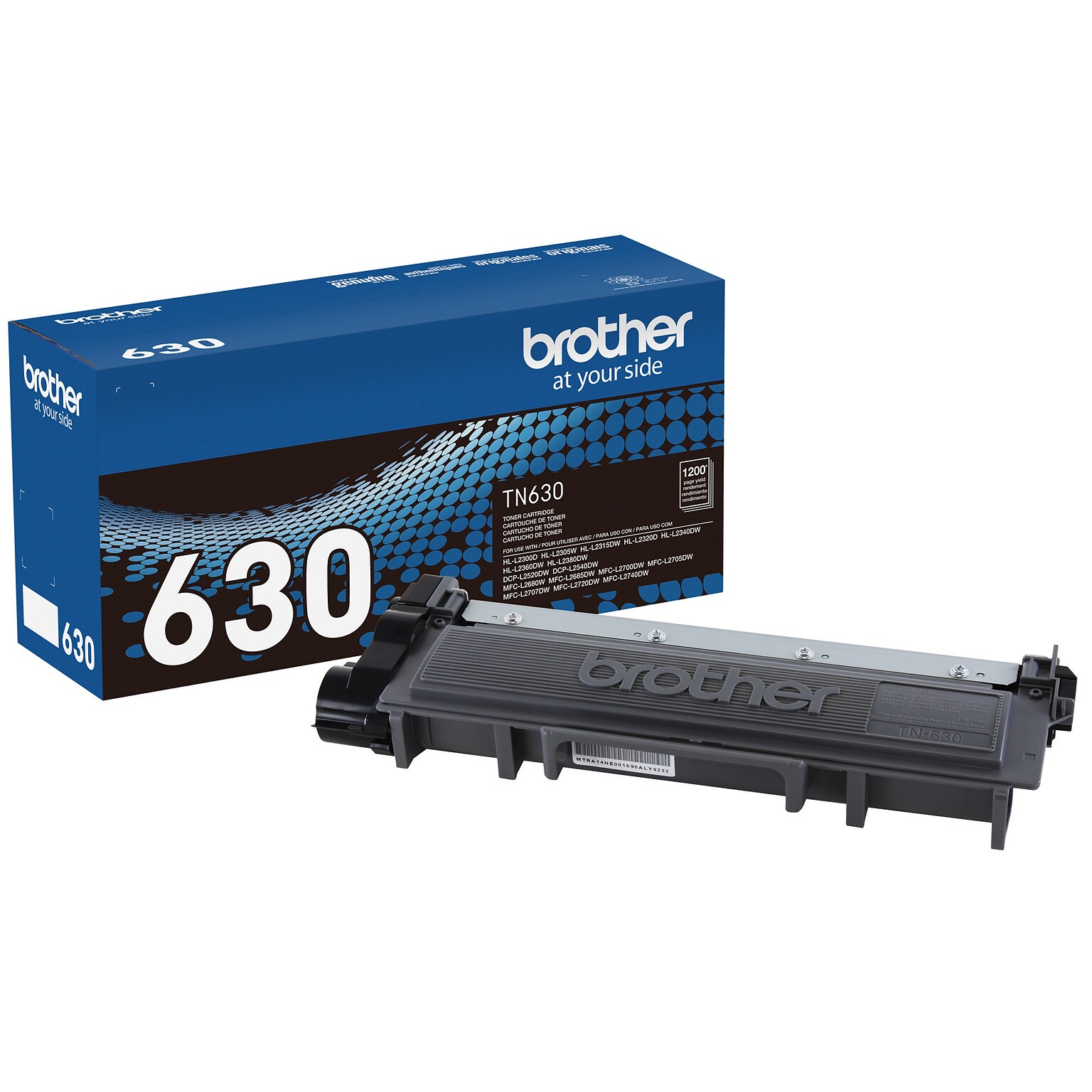 Brother TN-630 Black Standard Yield Toner Cartridge,