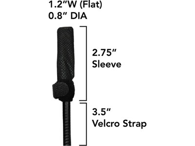 Hamilton Buhl HygenX Disposable Sanitary Gooseneck Microphone Cover, Black, 100/Pack (XMICGN-100)