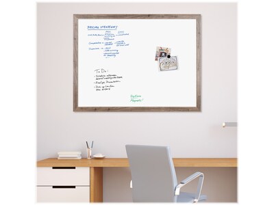U Brands Steel Dry-Erase Whiteboard, MDF Frame, 3' x 4' (4893U00-01)