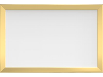 U Brands Steel Dry-Erase Whiteboard, Framed, 1.4' x 1.9' (3323U00-01)